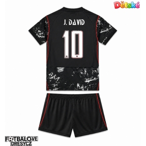 Kanada Jonathan David #10 Dětské Venkovní dres komplet MS 2026 Krátký Rukáv (+ trenýrky)